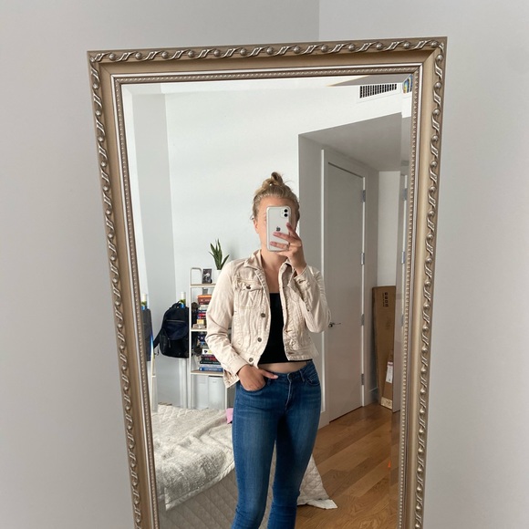 Light Pink/Blush Denim Jacket - Picture 1 of 4